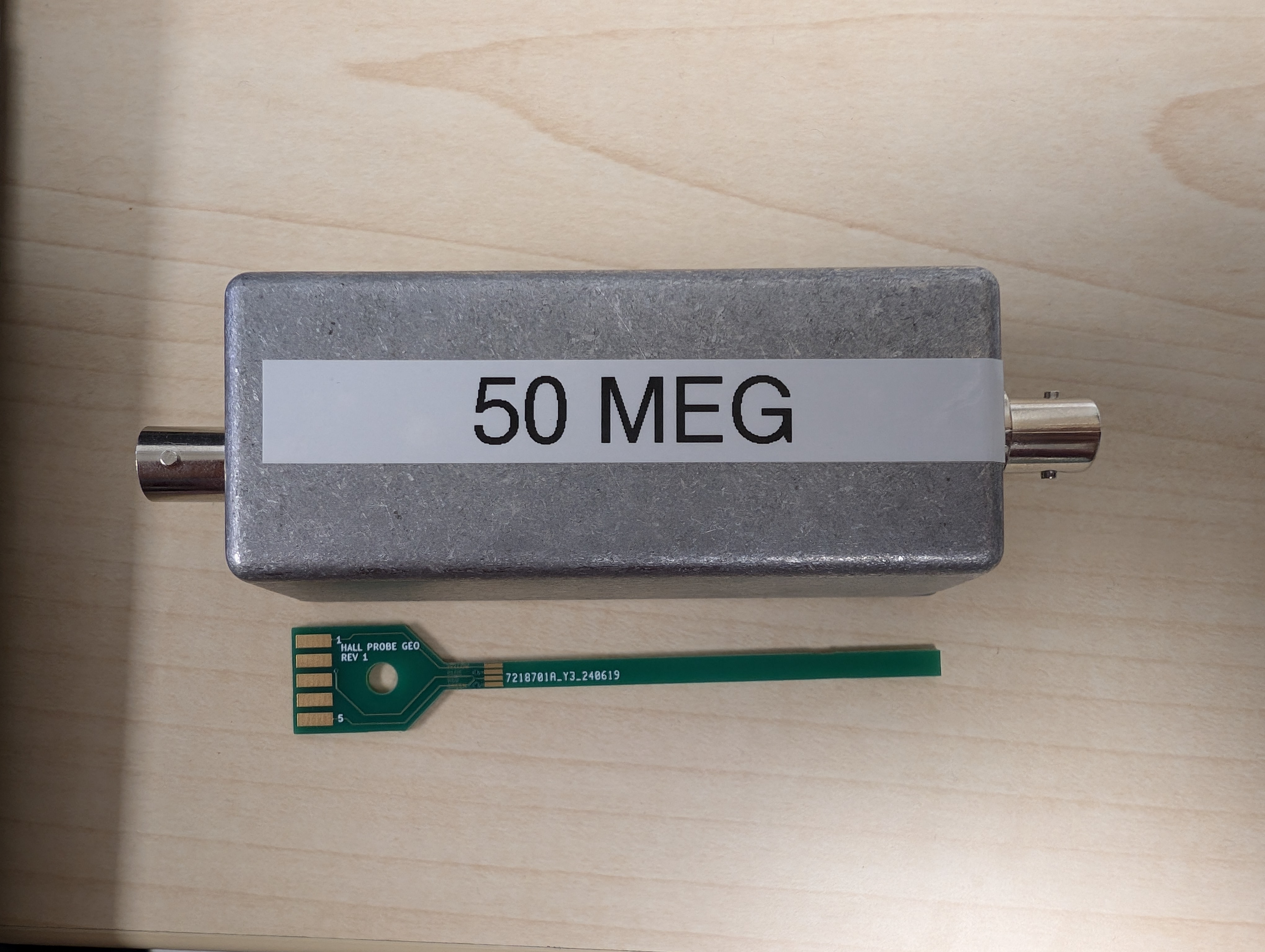 Mini Gauss Probe Next To Resistor